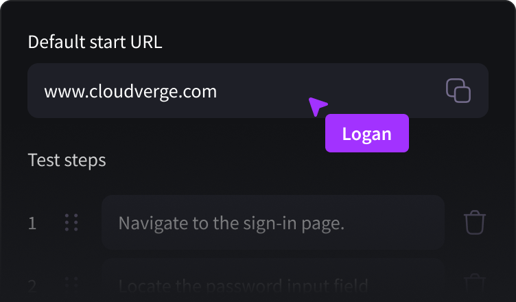 Set up bug test automations